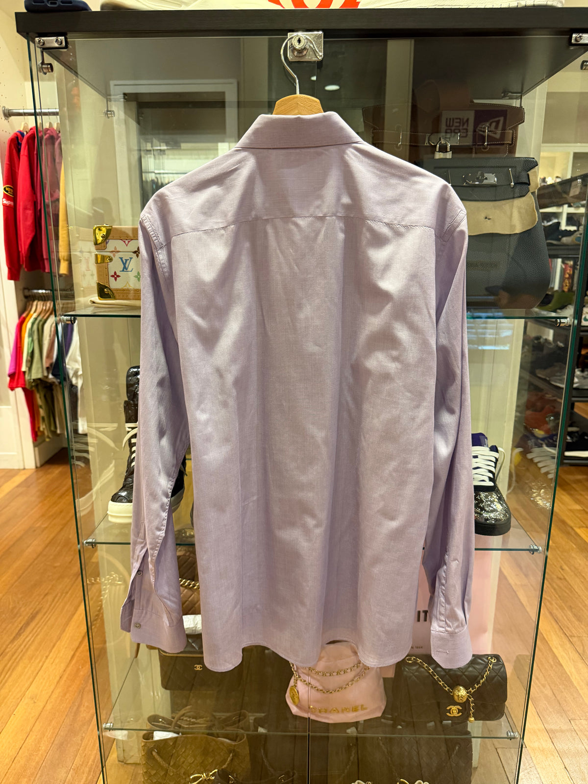 Gucci Fitted Button Down Shirt - Purple
