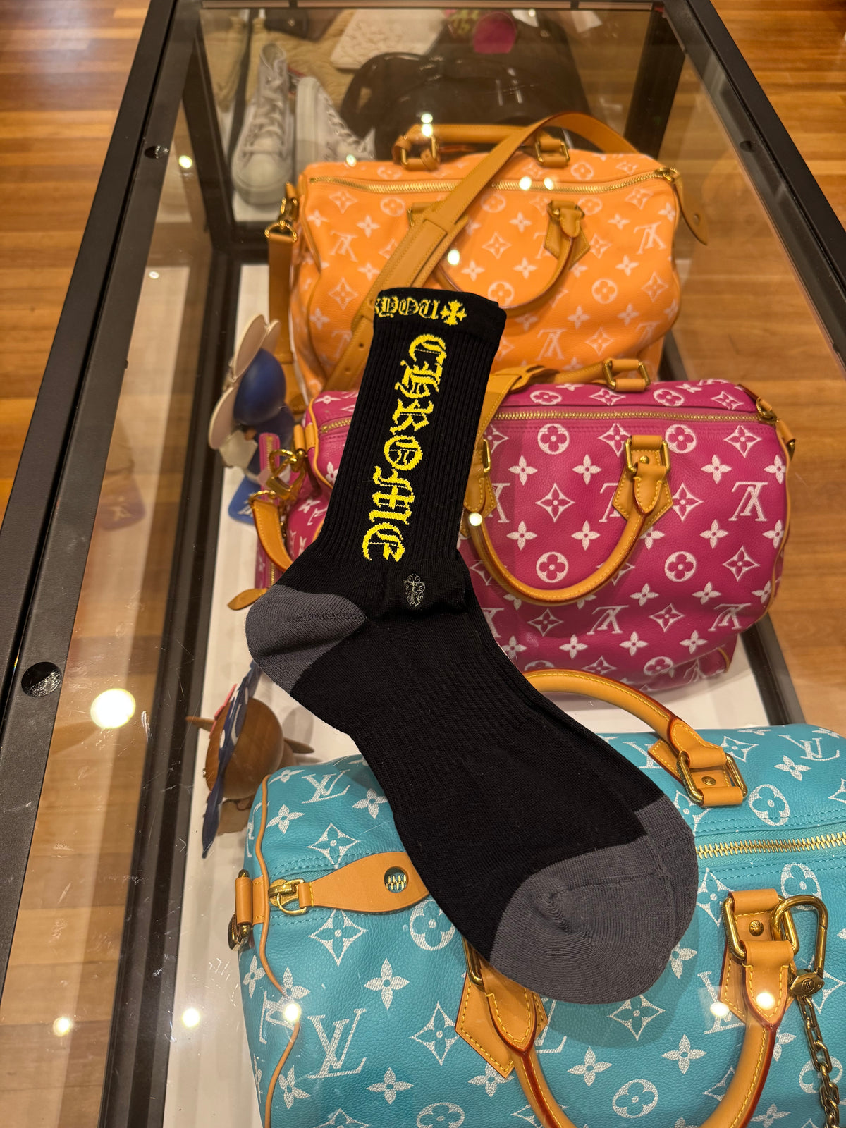 Chrome Hearts Socks - Black/Yellow (S)