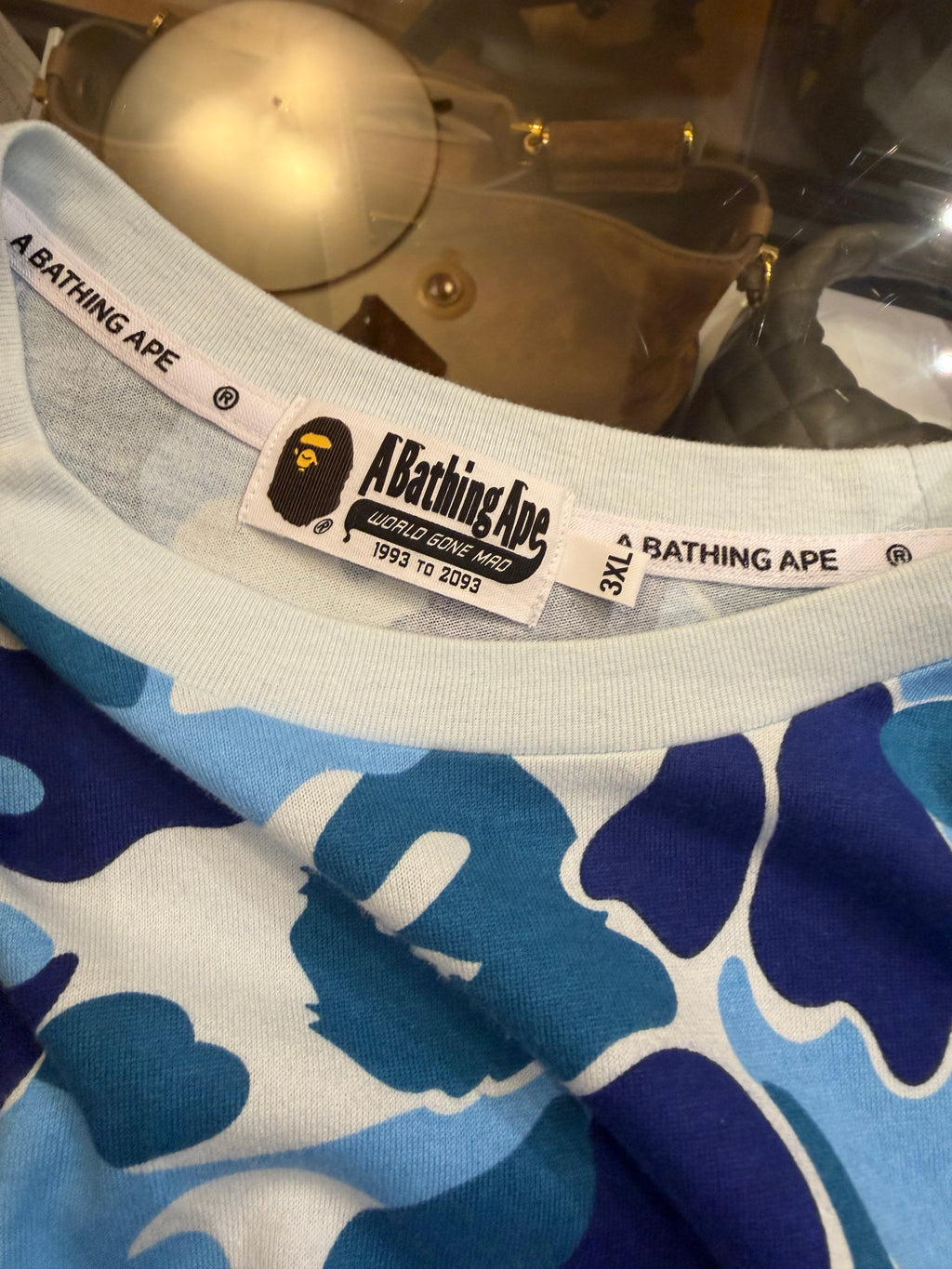 Bape Big ABC Camo Tee - Blue