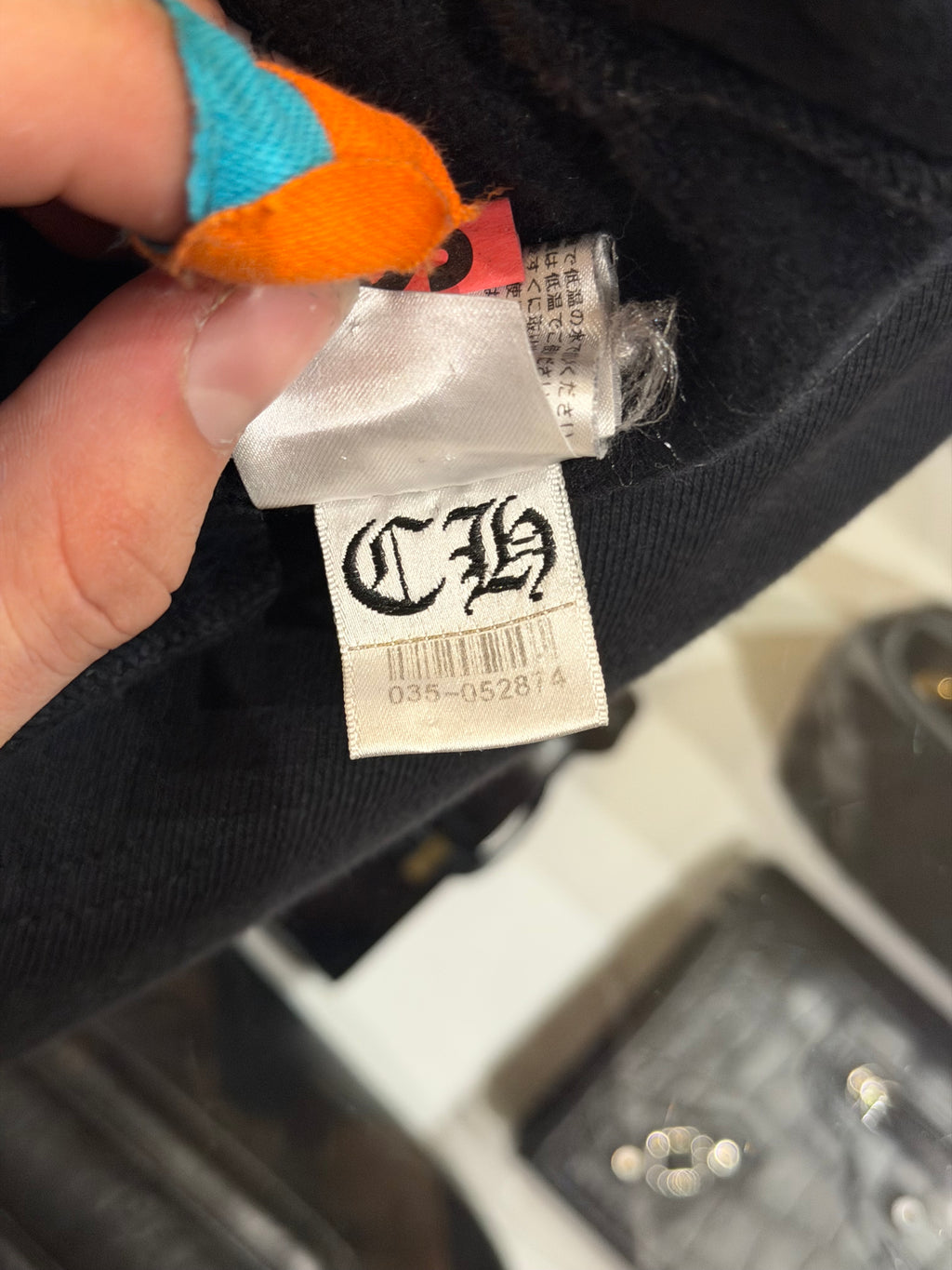 Chrome Hearts Vertical Logo Sweatpants - Black/Blue
