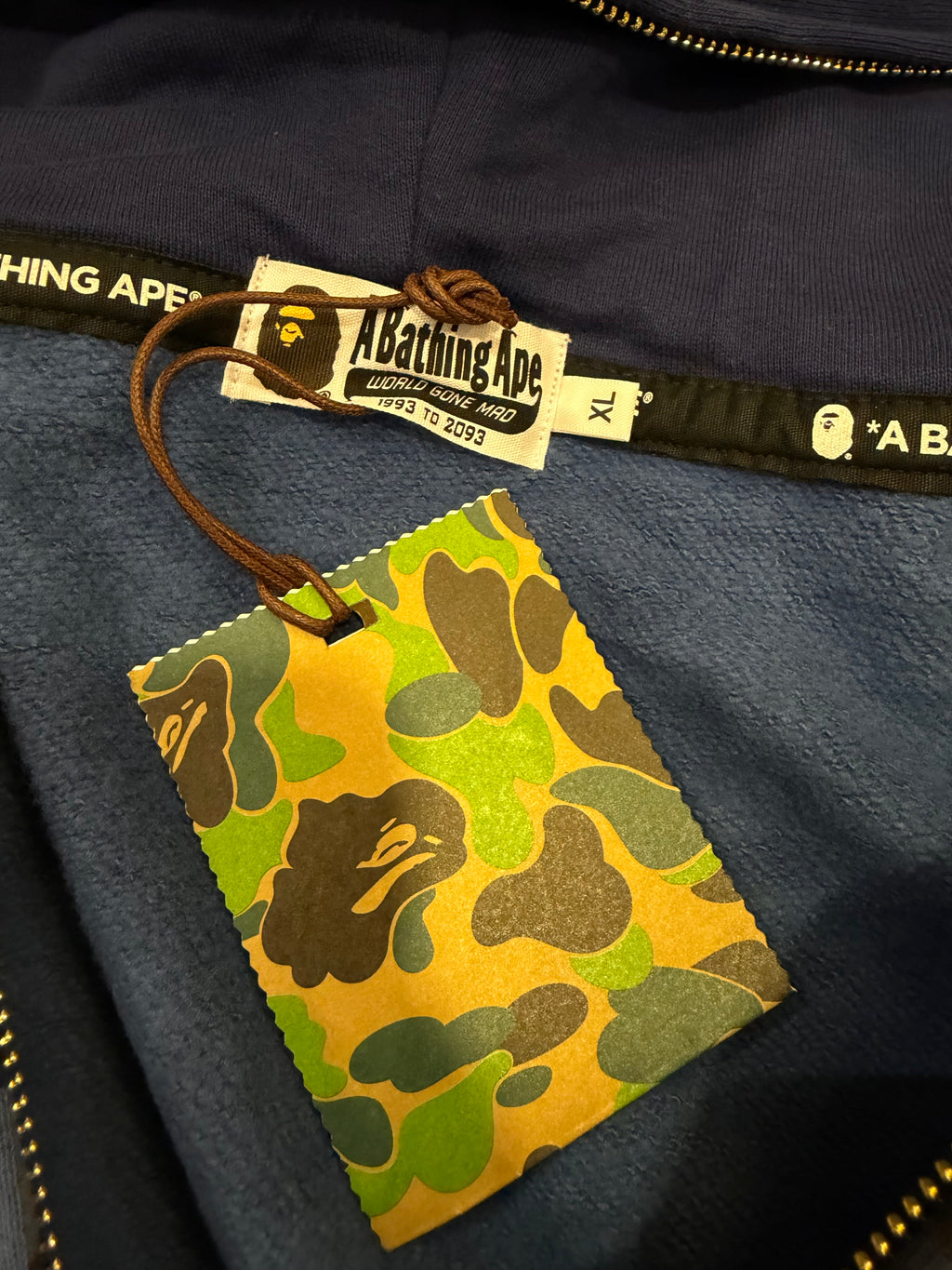 Bape Color Camo Double Shark Full Zip Hoodie