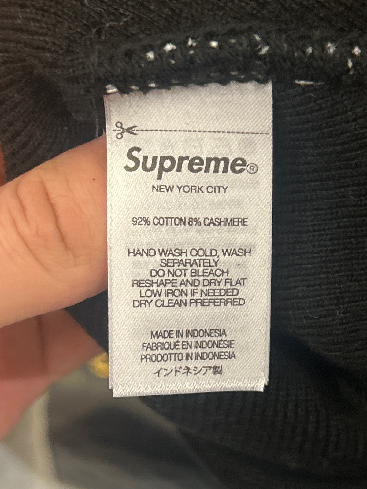 Supreme Big Logo Beanie - Black