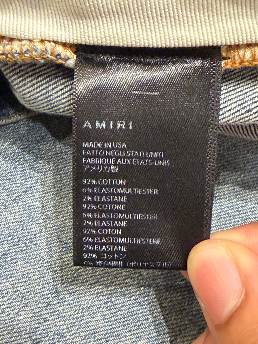 Amiri MX2 Moto Jeans - Indigo Light Wash