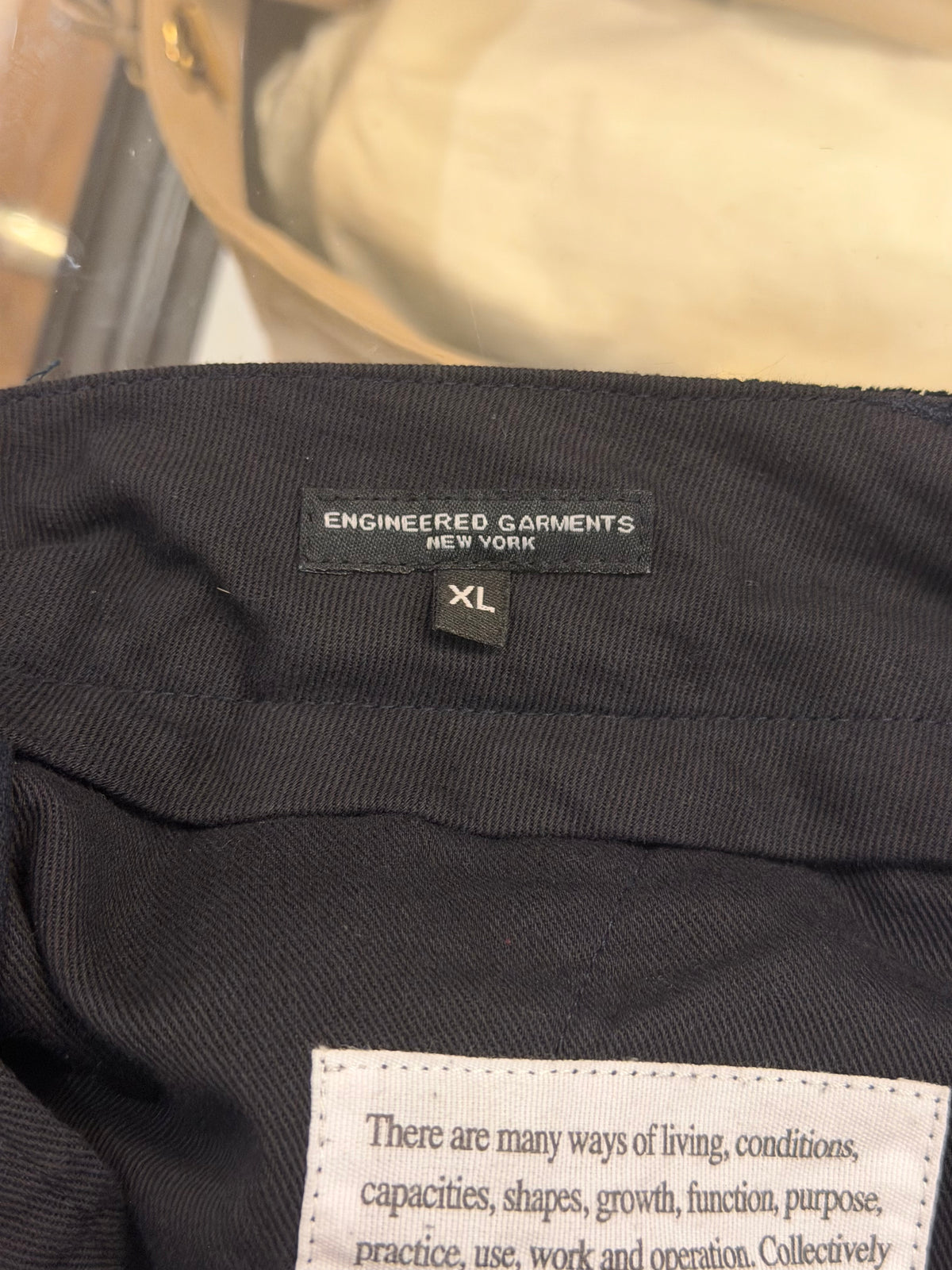 Enginereed Garments Corduroy Cargo Pants - Black