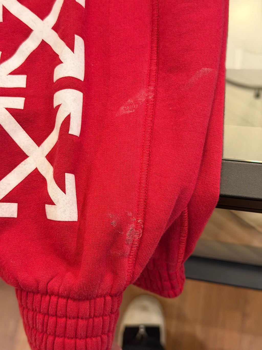 Off-White Parachute Print Joggers - Red