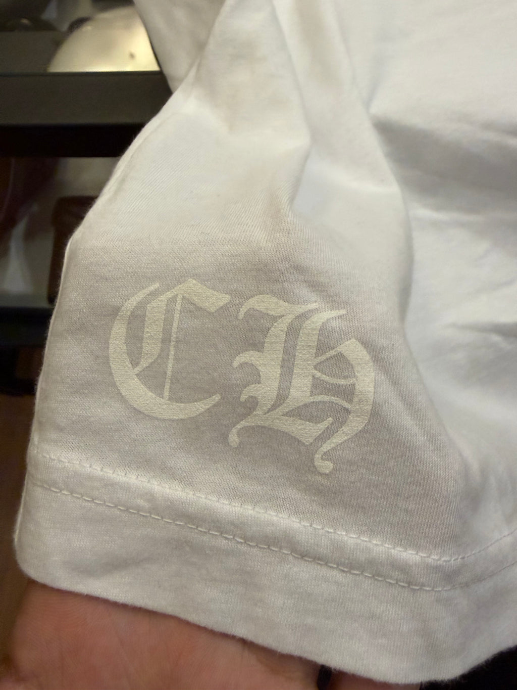 Chrome Hearts Neck Logo LS - White