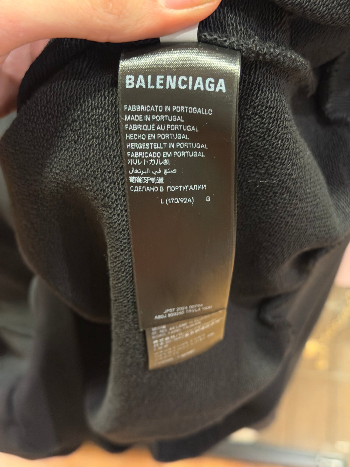 Balenciaga Paris Rhinestone Hoodie