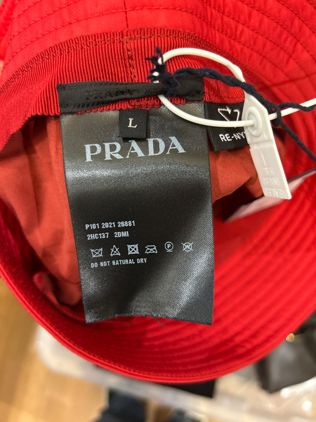 Prada Bucket Hat - Red