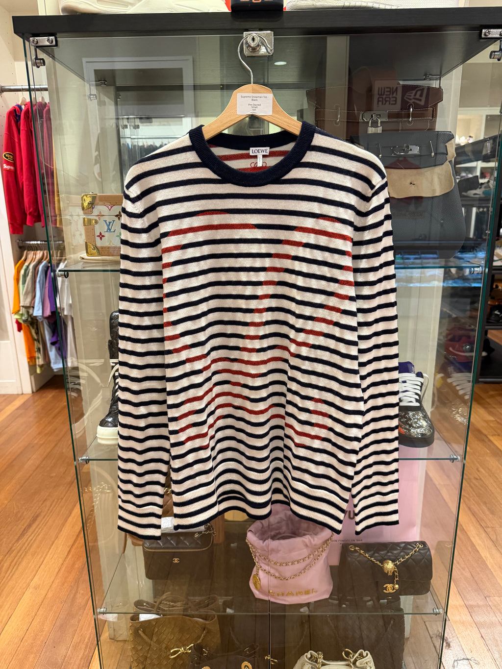 Loewe Logo Striped Sweater