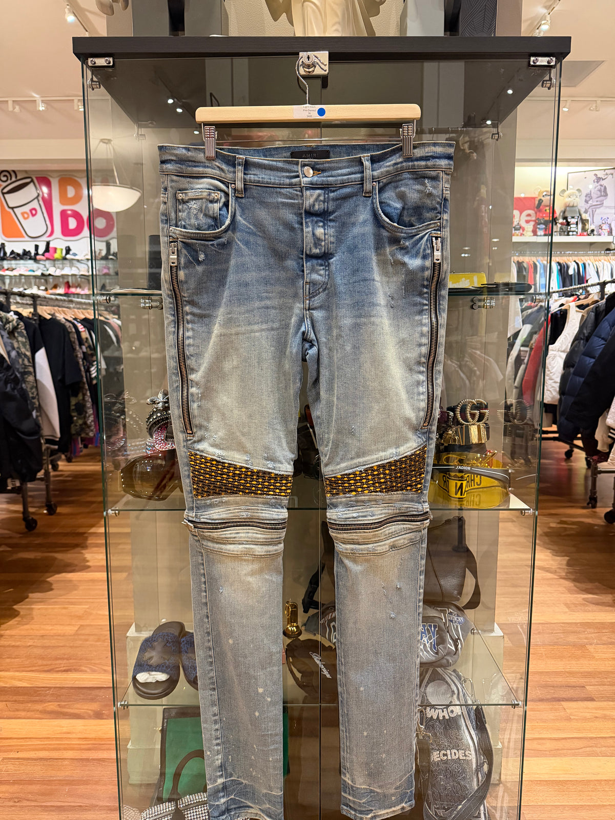 Amiri MX2 Moto Jeans - Indigo Light Wash