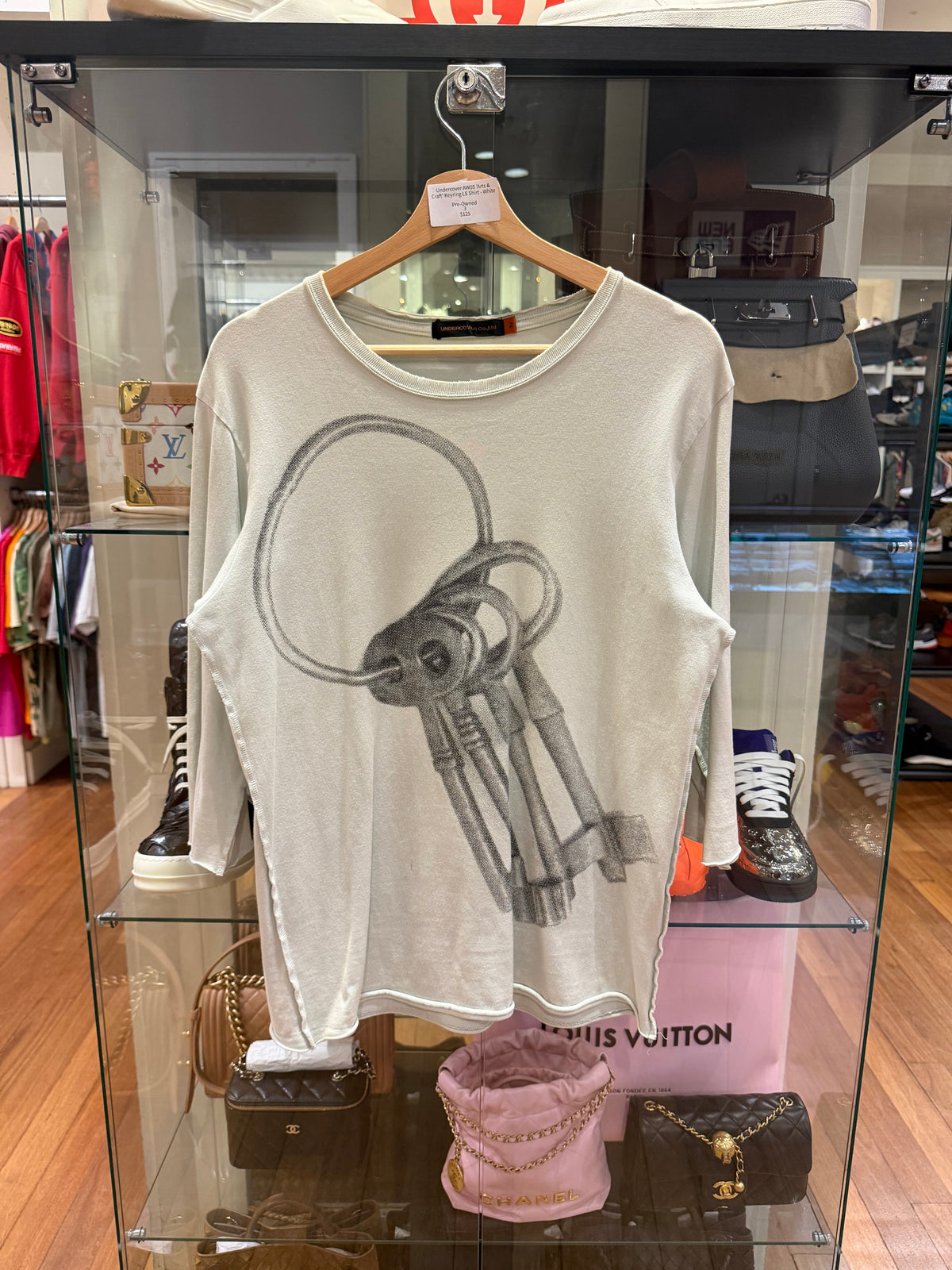 Undercover AW05 'Arts & Craft' Keyring LS Shirt - White