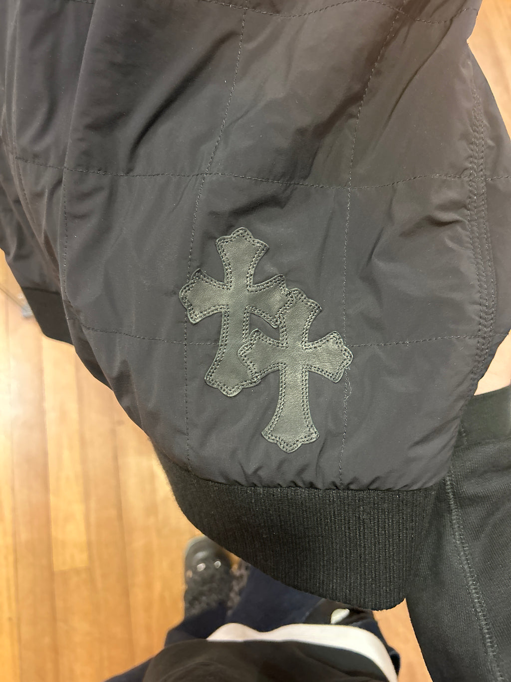 Chrome Hearts Quilted Cross Patch Jacket