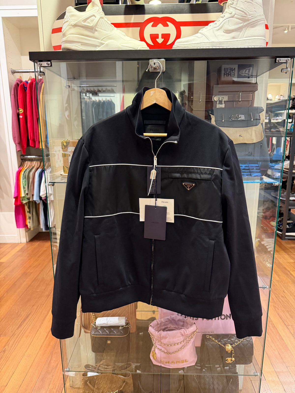 Prada Sweatshirt With Re-Nylon Details