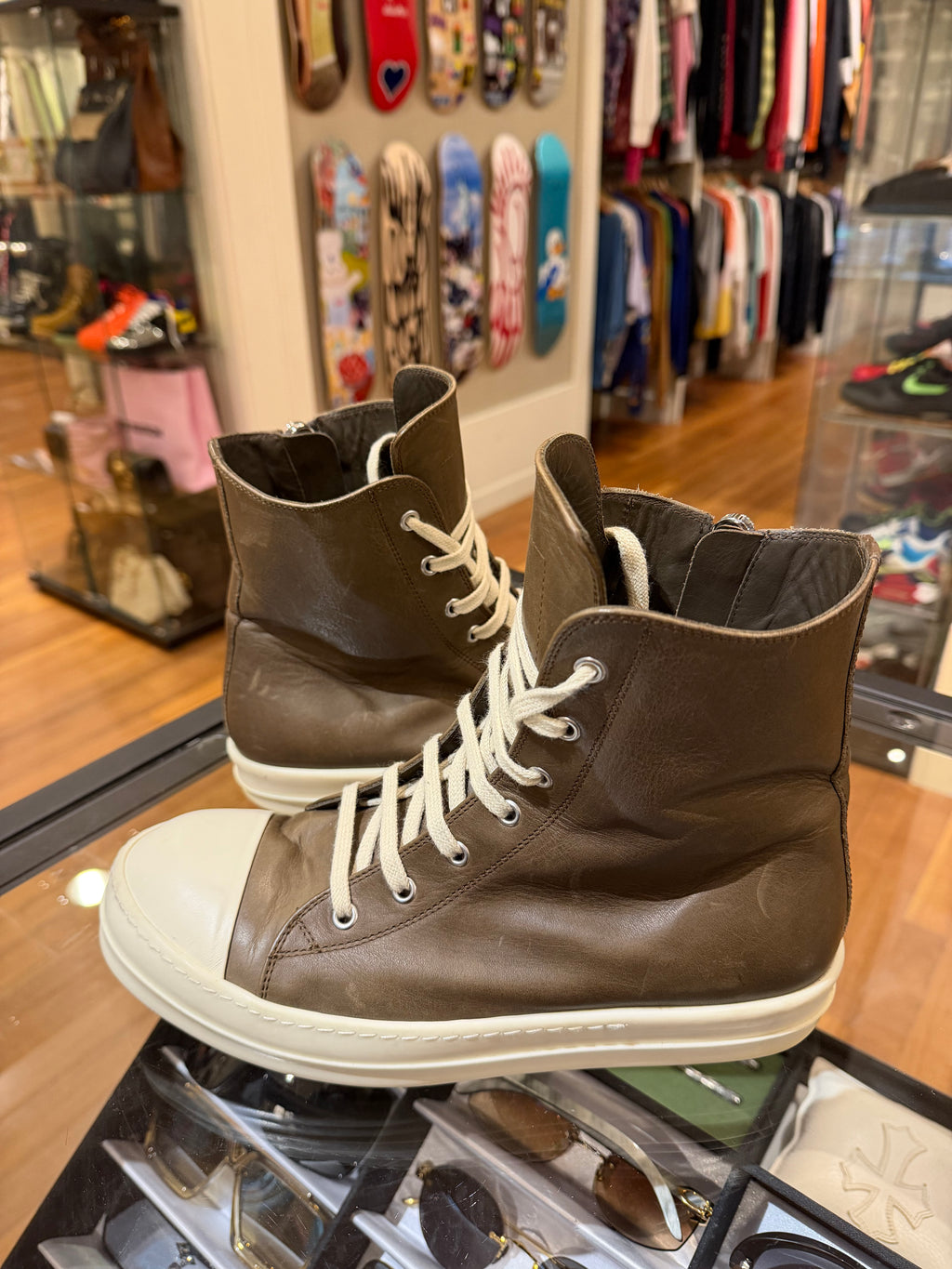 Rick Owens Ramone High School- Brown Leather