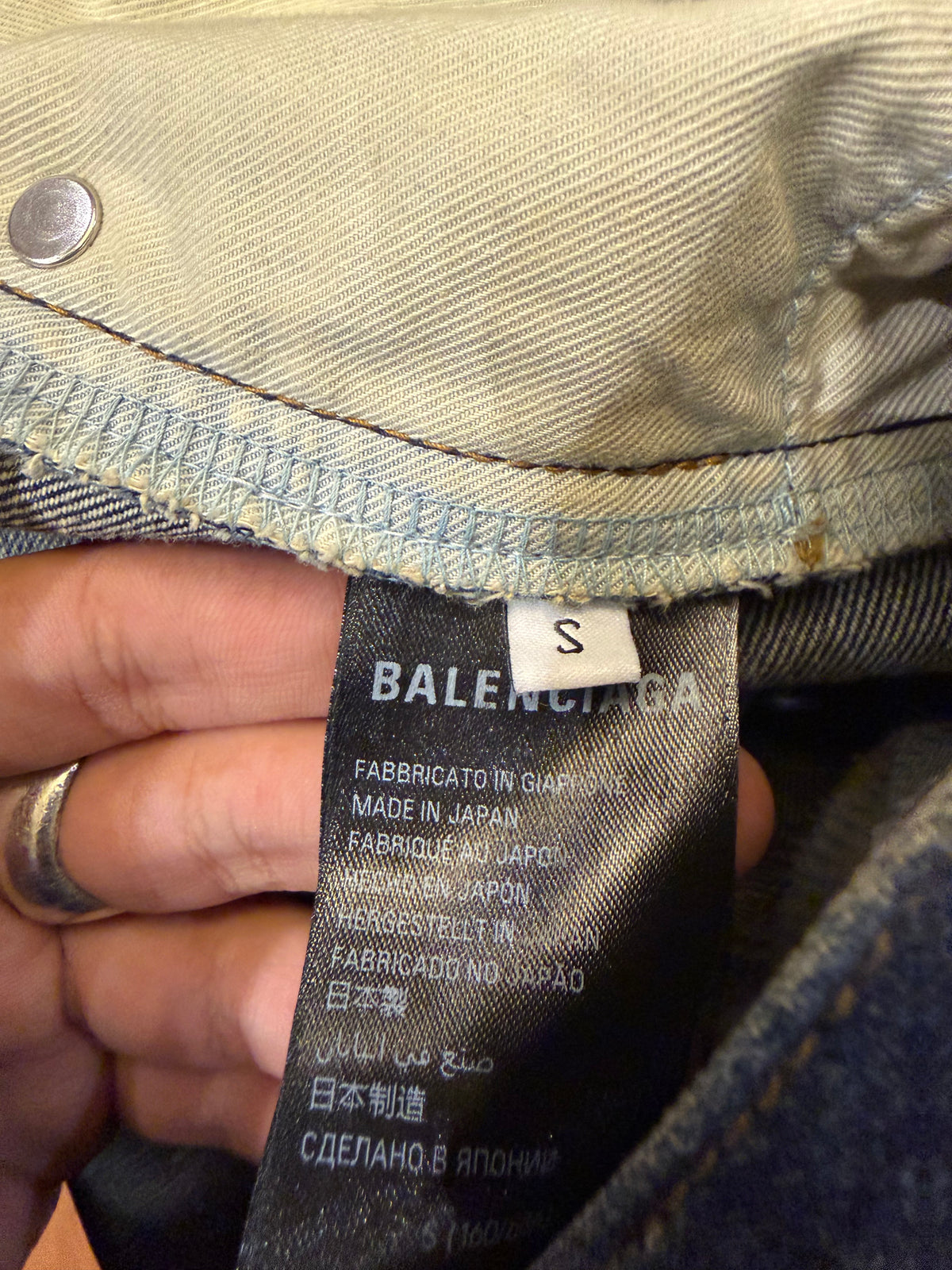 Balenciaga Flared Denim Jeans - Blue