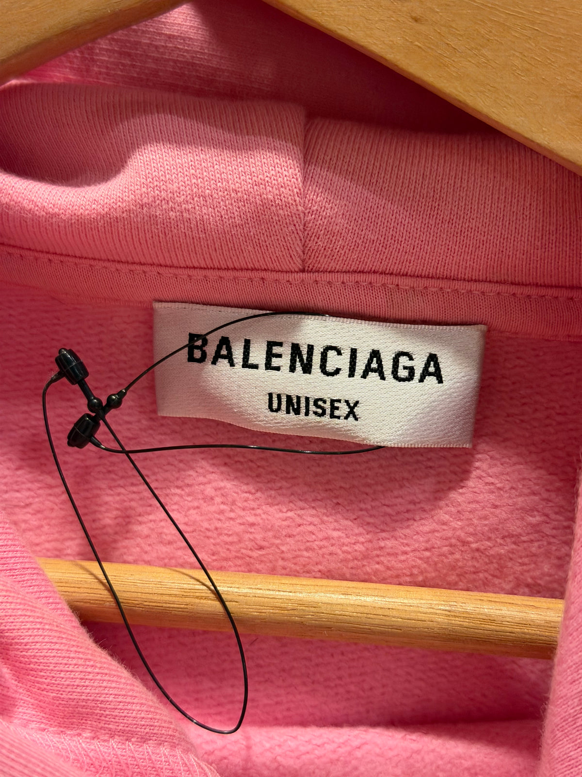 Balenciaga Rhinestone ‘Bebe’ Embellished Hoodie - Pink