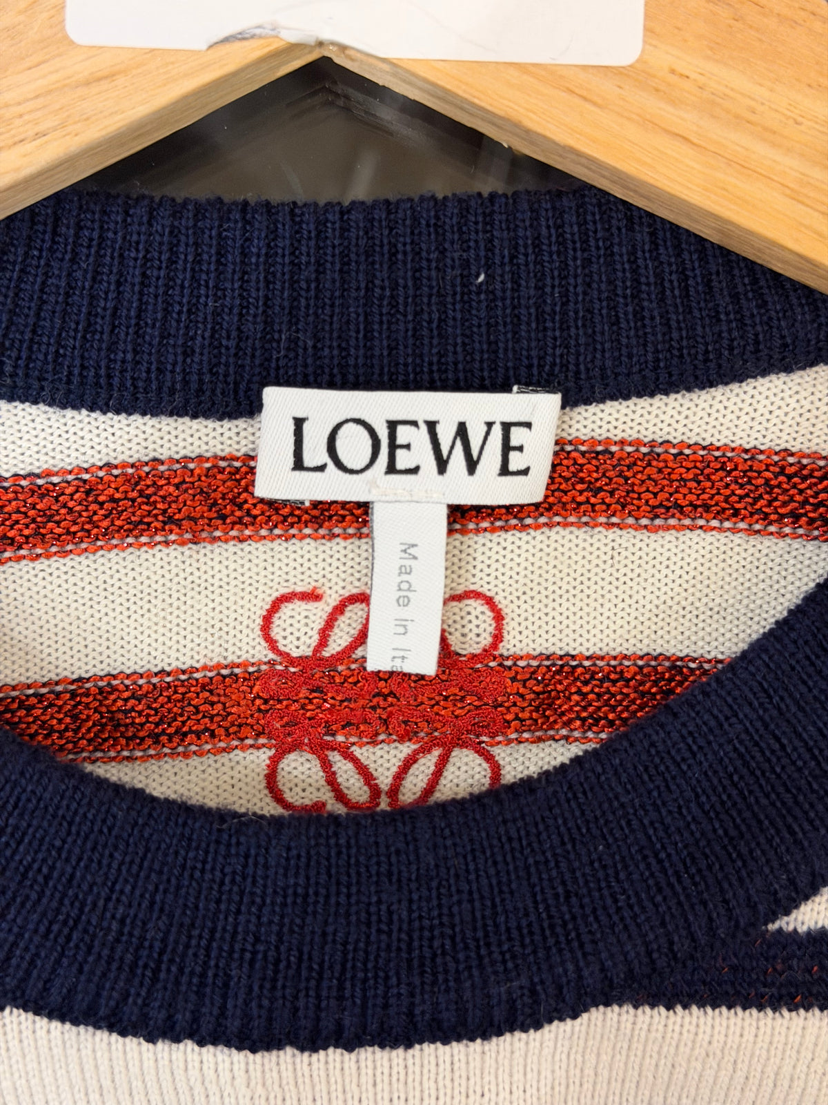 Loewe Logo Striped Sweater
