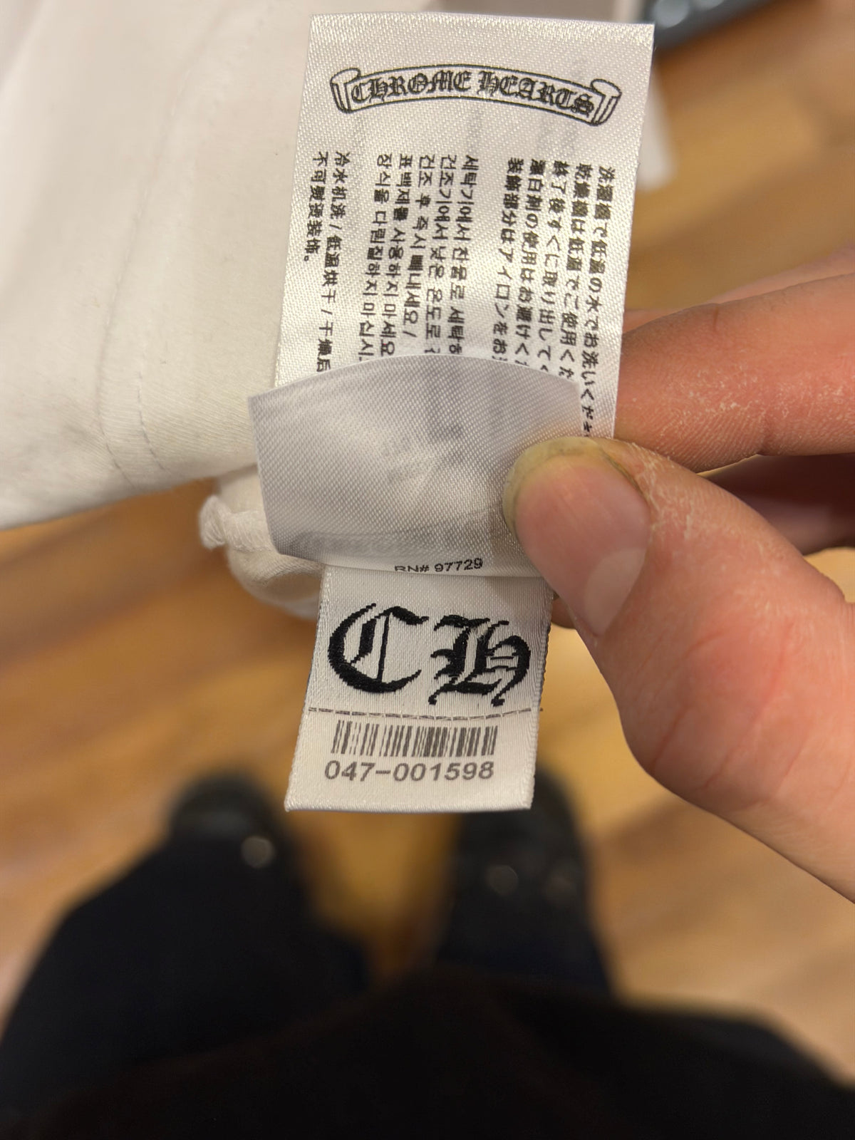 Chrome Hearts Horseshoe Logo Pocket Tee - White