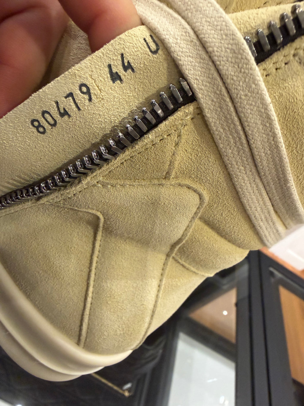 Rick Owens Geobaskets - Buttermilk