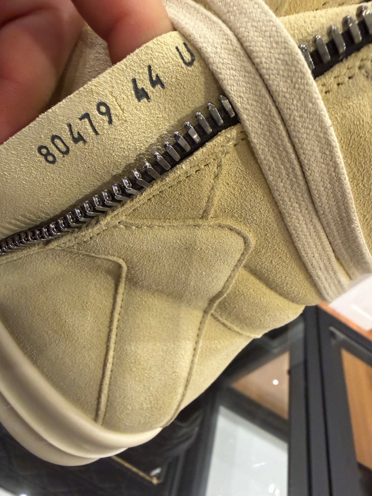 Rick Owens Geobaskets - Buttermilk