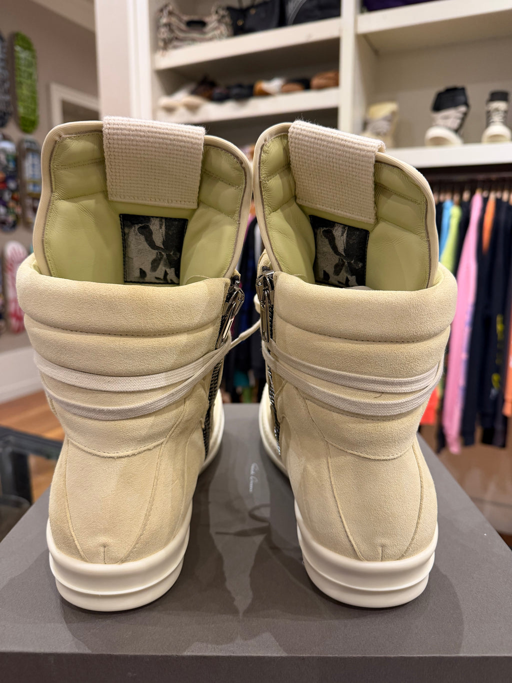 Rick Owens Geobaskets - Buttermilk