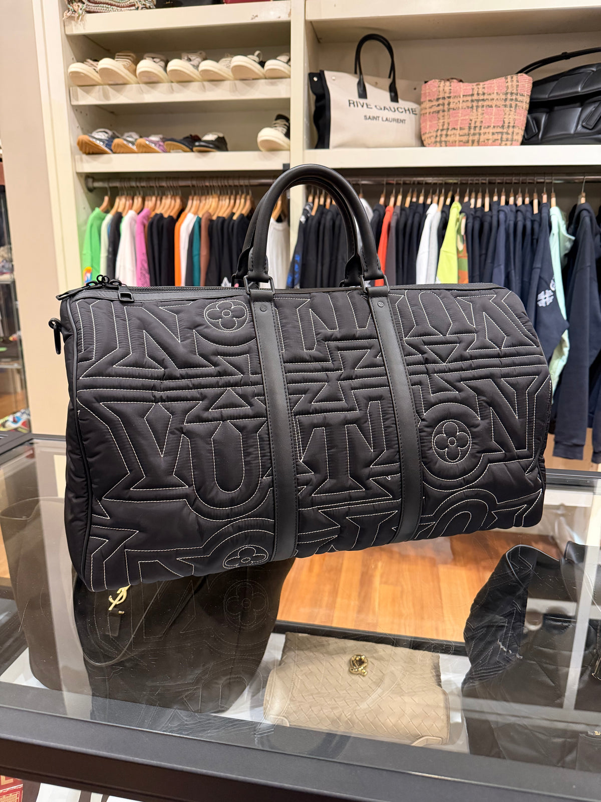 Louis Vuitton Keepall Bandoulière 50 Snow Capsule Collection Duffle Bag