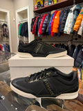 Versace Gold Letters Leather Sneakers