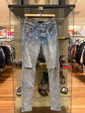 Amiri Flocked Paisley Bandana Jeans