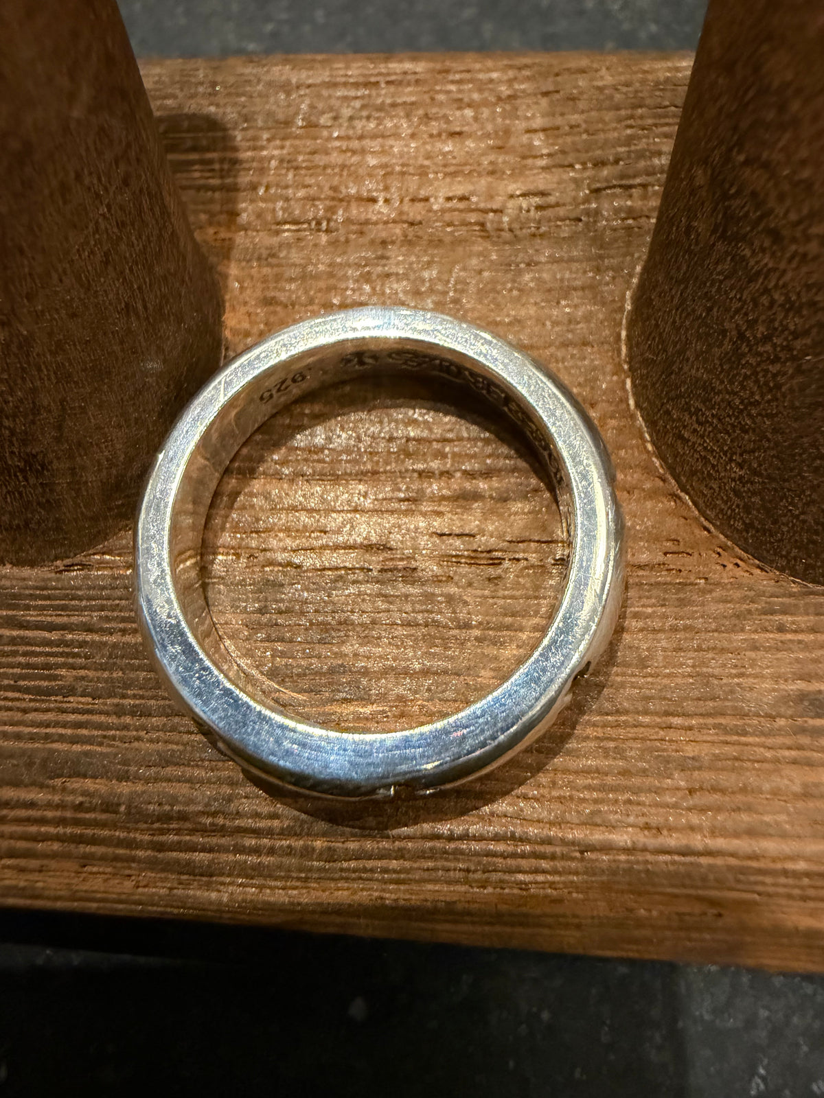 Chrome Hearts Negative Plus Band Ring Silver - size 10