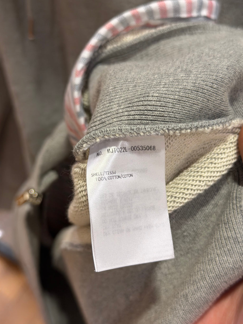 Thom Browne Zip Up - Grey