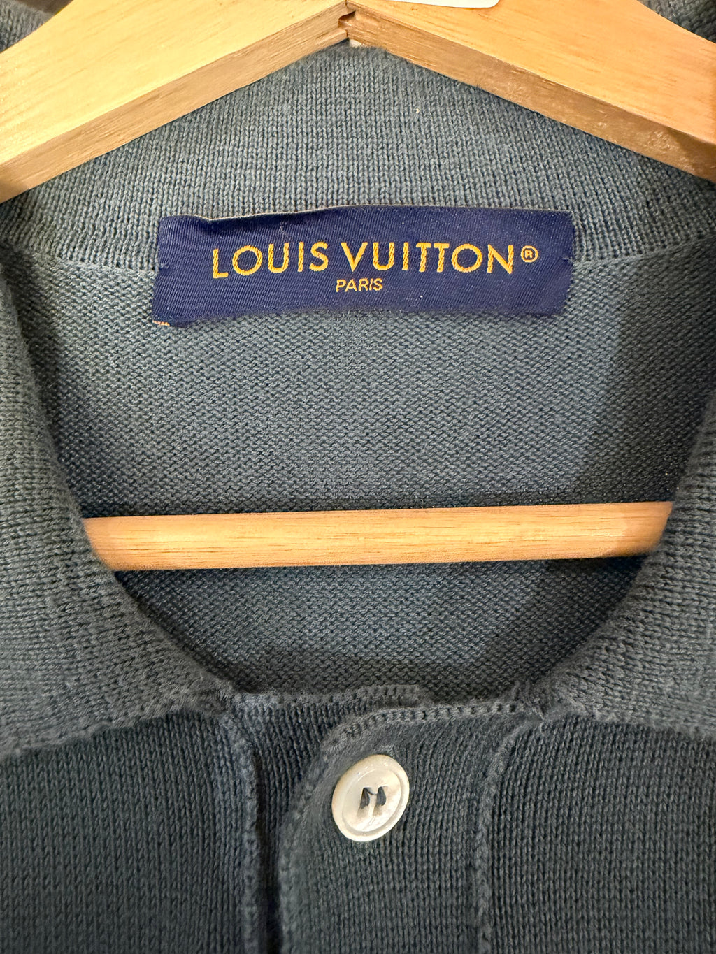 Louis Vuitton FW22 Vintage Cycling Polo Shirt - Blue