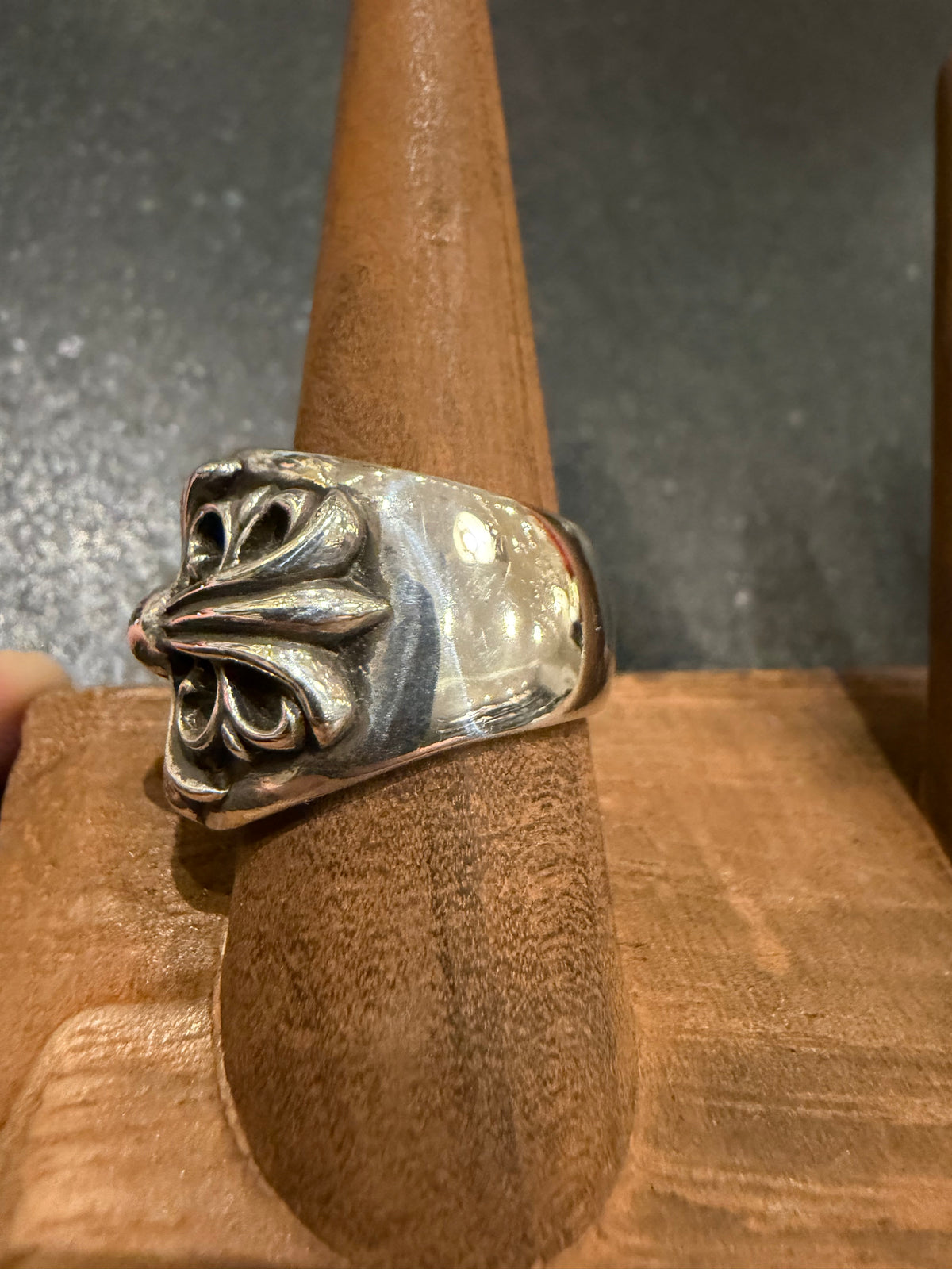 Chrome Hearts Keeper Ring Silver - size 8.5