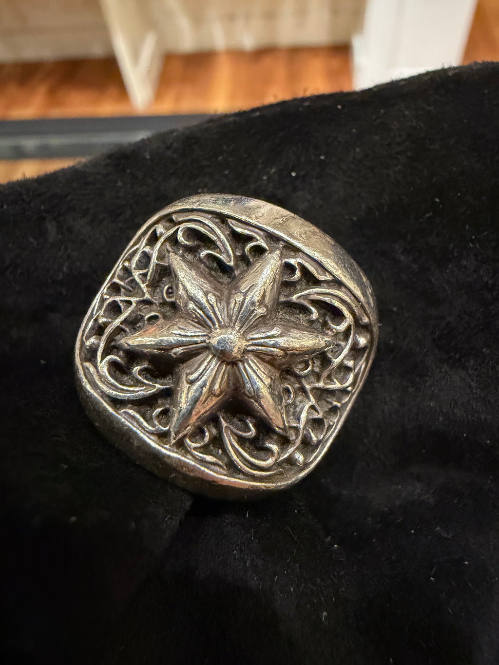 Chrome Hearts Oval Star Ring - Silver