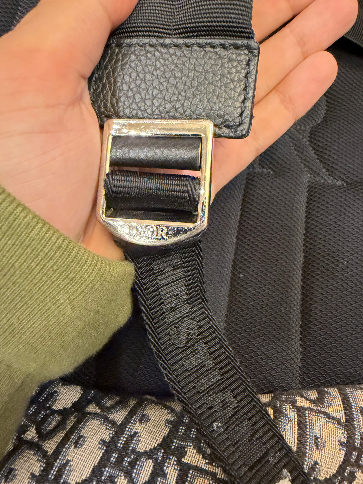 Christian Dior Oblique Canvas Rider Backpack