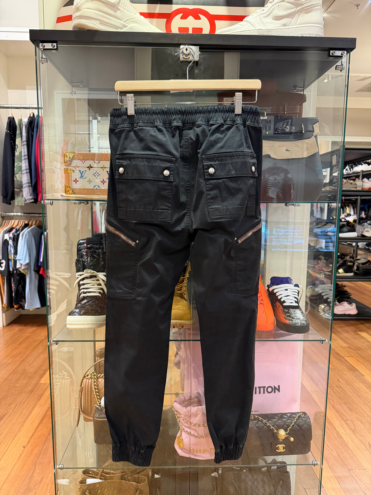Rick Owens FW20 Performa Panneled Cargo - Black