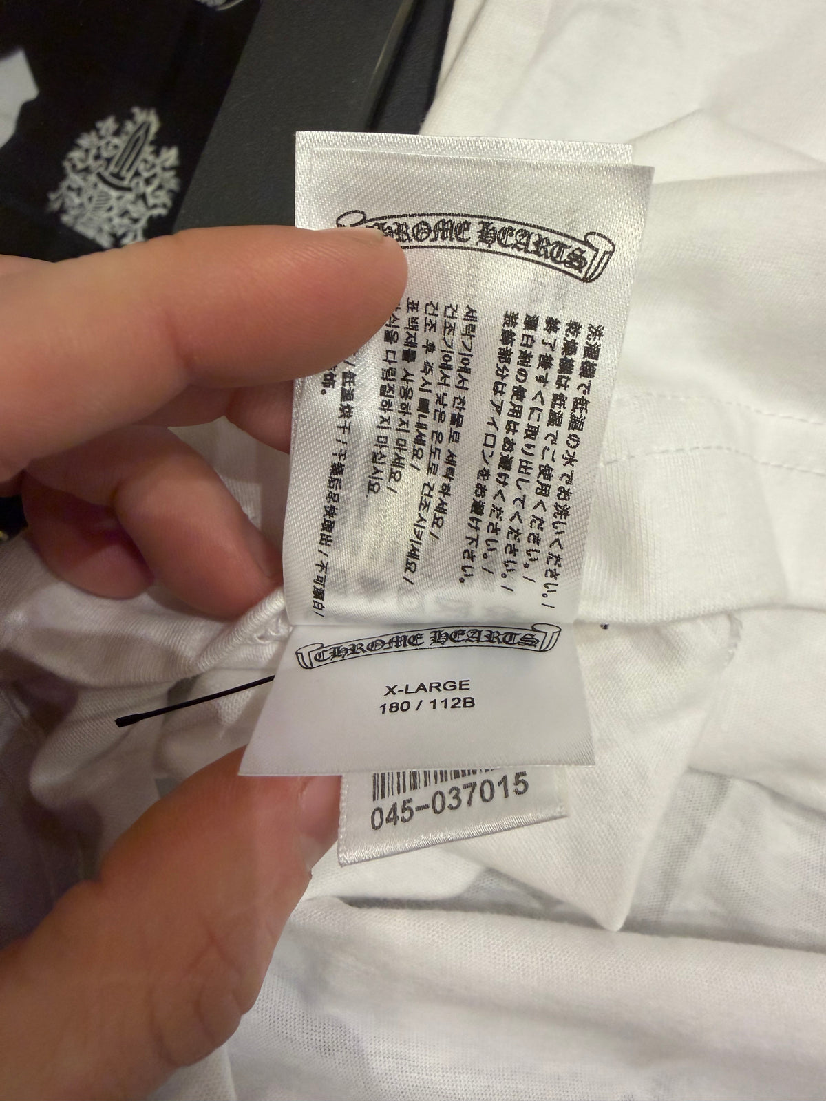 Chrome Hearts Horseshoe Floral Pocket Tee - White