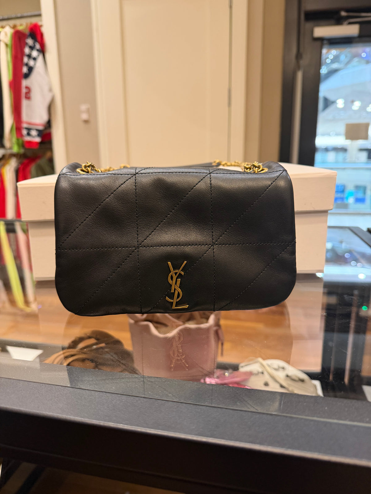 Saint Laurent Jamie 4.3 Mini Patchwork Leather Shoulder Bag