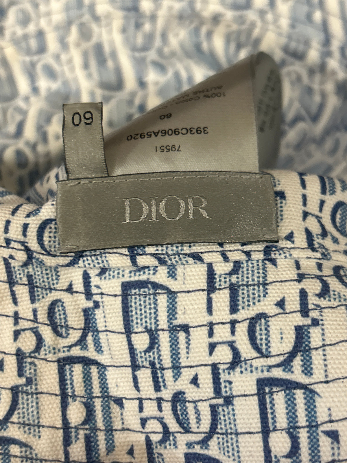Dior Lined Bucket Hat - Blue