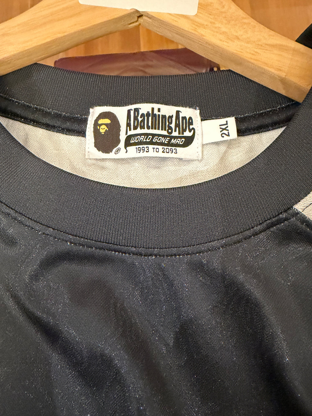 Bape Flame Pattern Multilogo
LS Football Jersey - Black