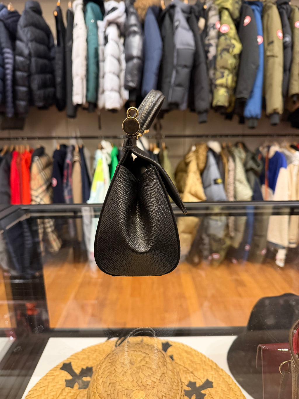 Dolce & Gabbana Sicily Leather Handle Bag - Black/Gold