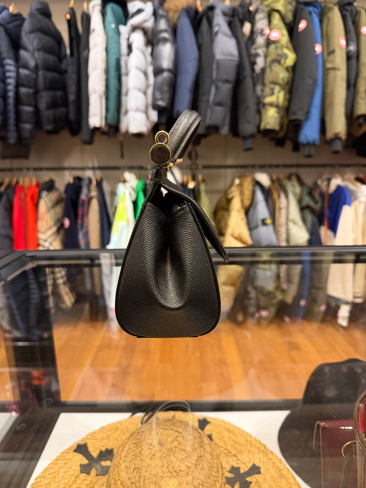 Dolce & Gabbana Sicily Leather Handle Bag - Black/Gold