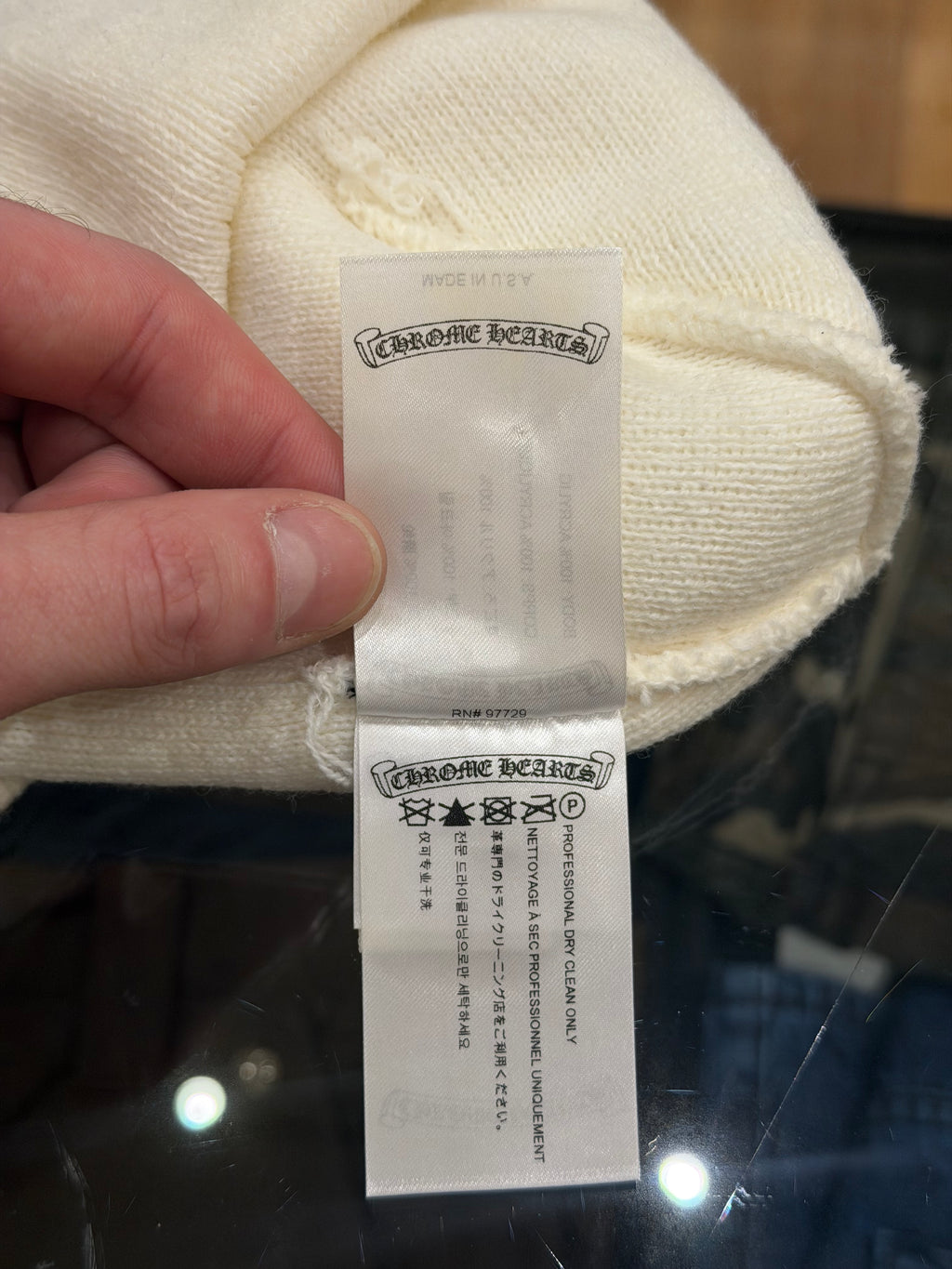 Chrome Hearts Embroidered Horseshoe Logo Beanie