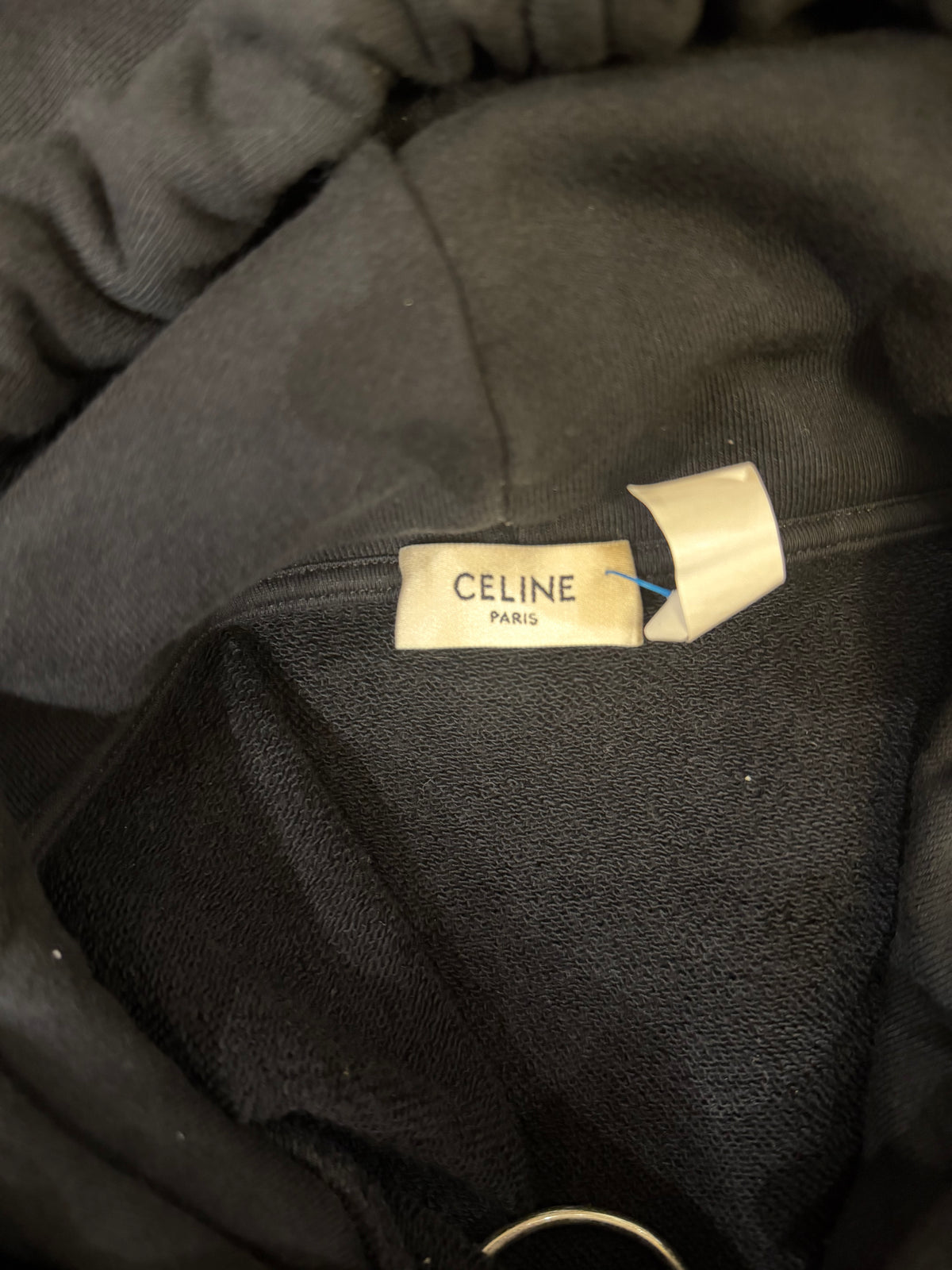 Celine Wide Lace Loose Hoodie - Black