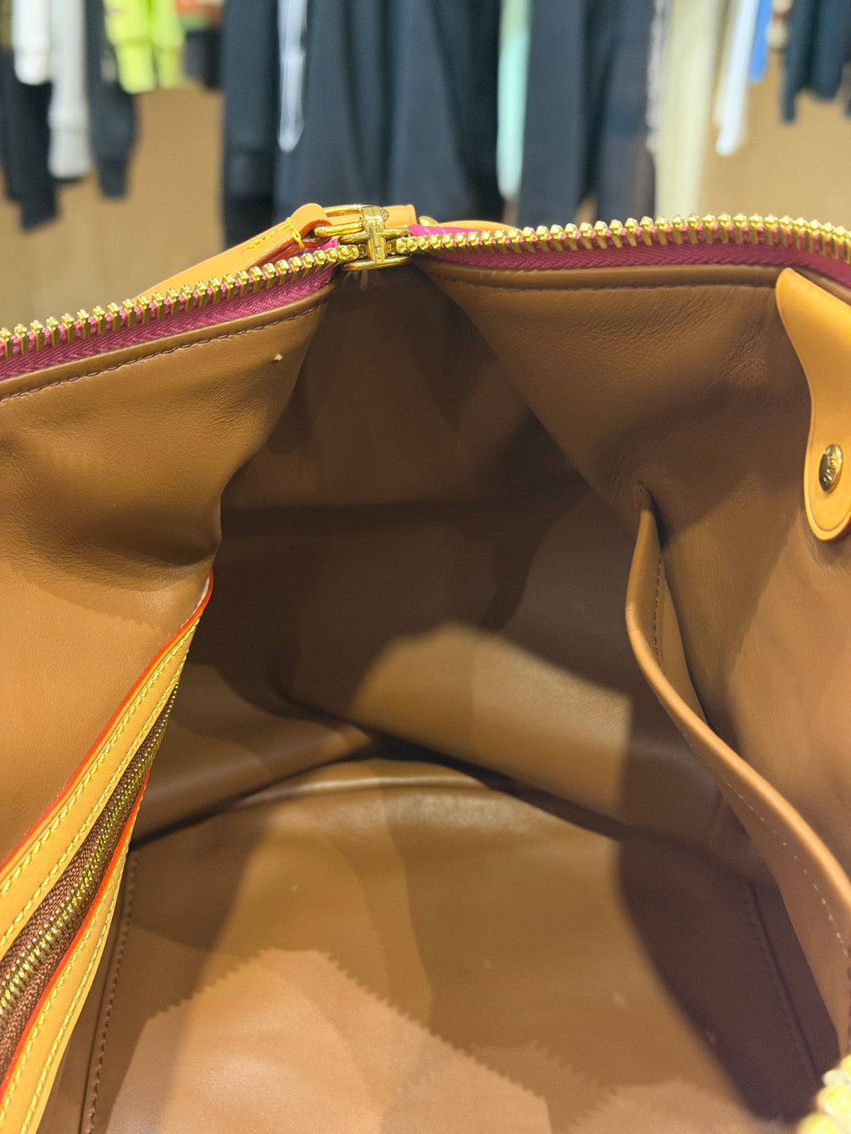 Louis Vuitton P9 Speedy 40 Bandouliere Pink Agate Duffle Bag