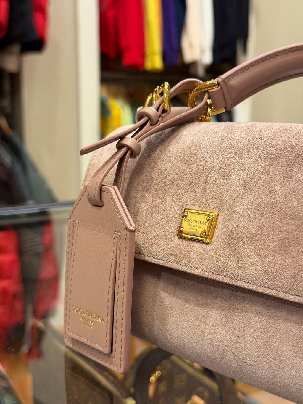 Dolce & Gabbana Mini My Sicily Handbag - Pink Suede