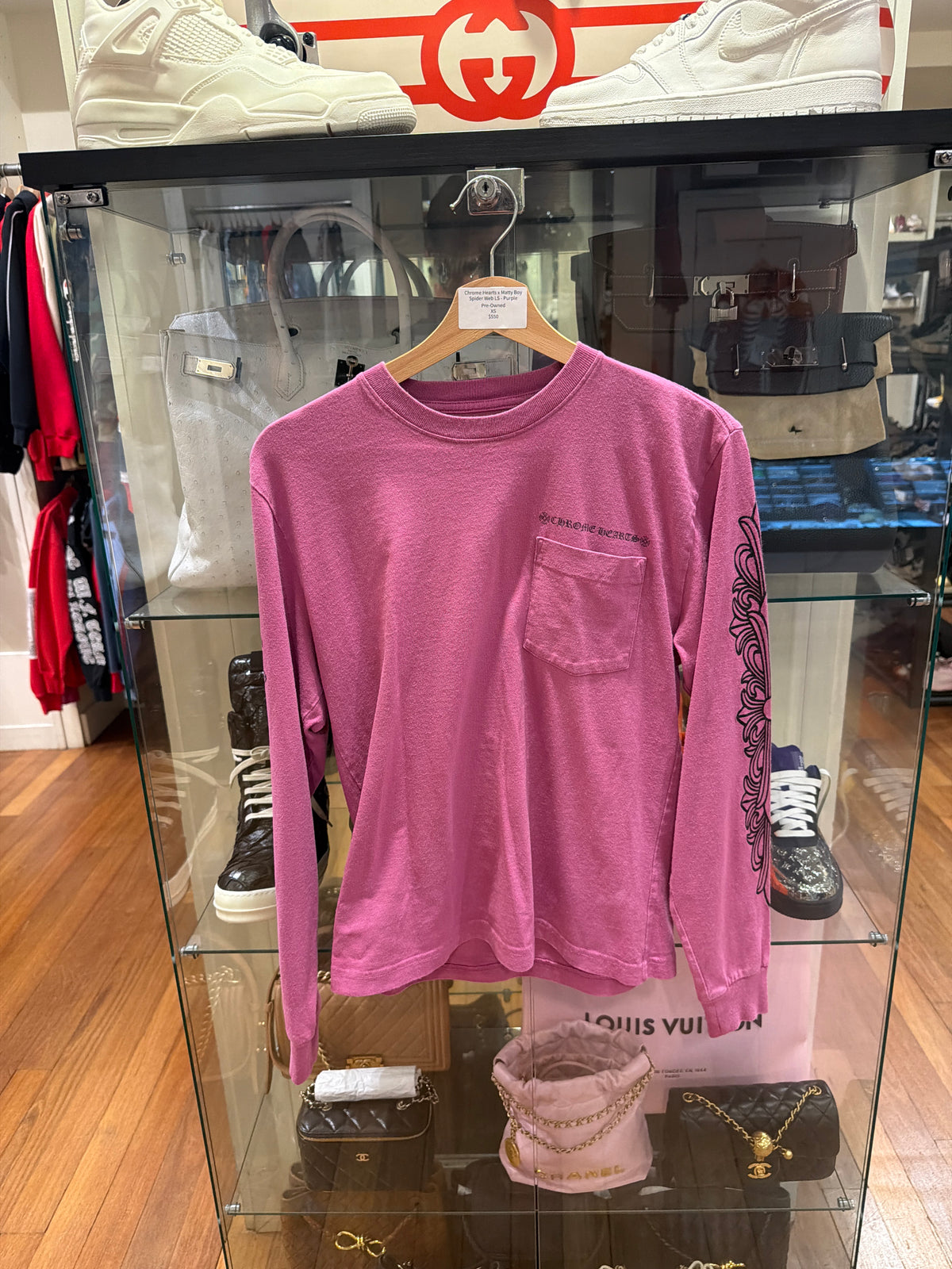 Chrome Hearts x Matty Boy Spider Web LS -Purple