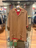 Gucci Monogram Mesh SS Button Down - Beige