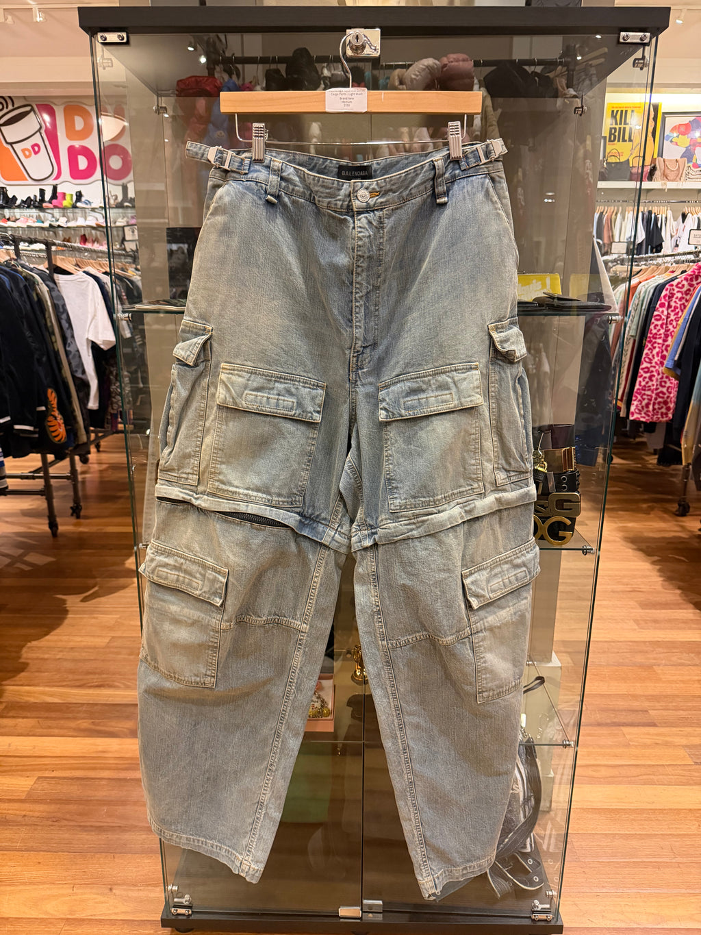 Balenciaga Japanese Denim Cargo Pants