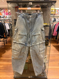 Balenciaga Japanese Denim Cargo Pants