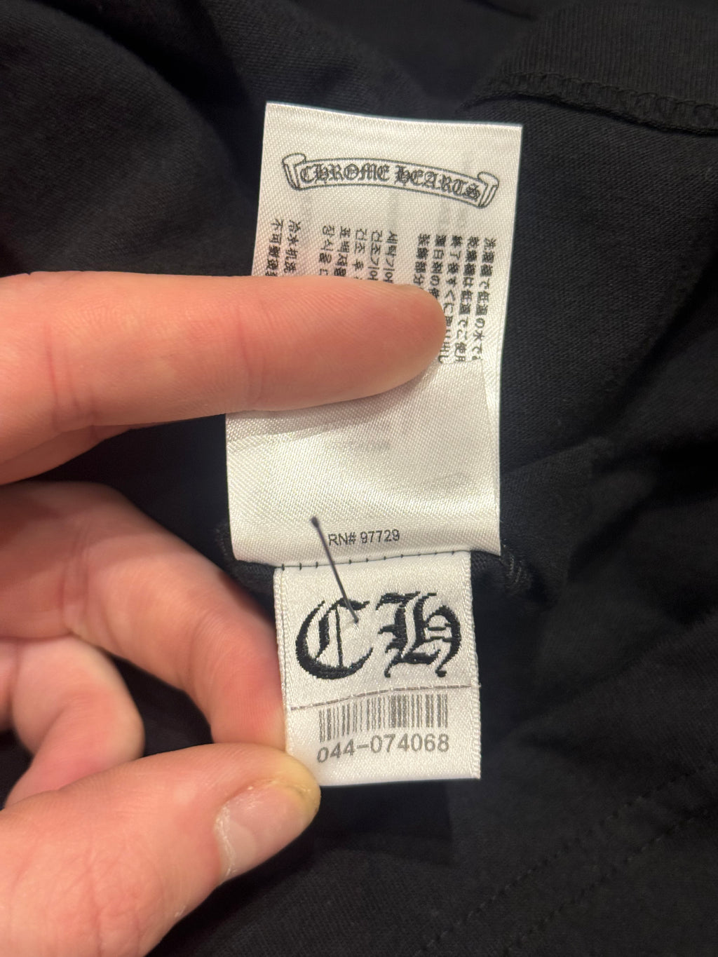 Chrome Hearts Red Scroll NYC Tee - Black